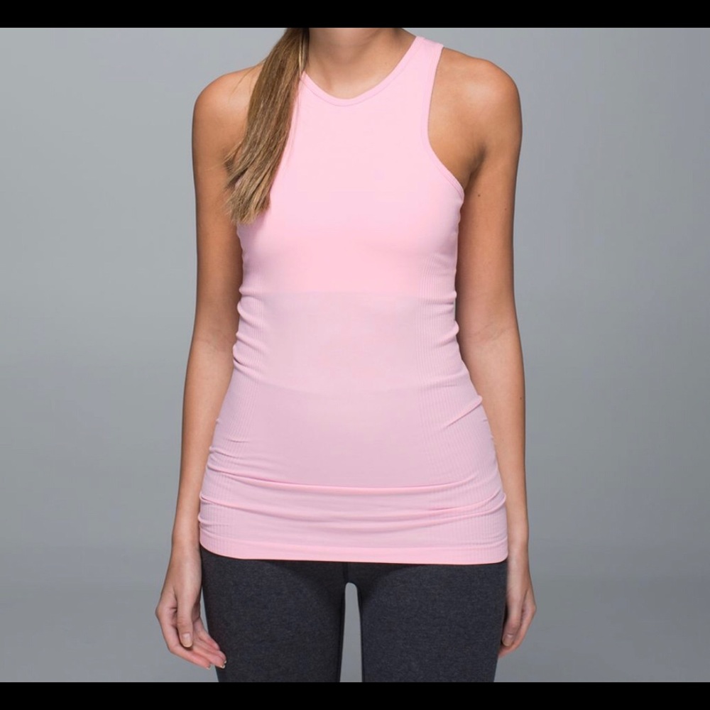 Lululemon high neck top w/ built in shelf bra